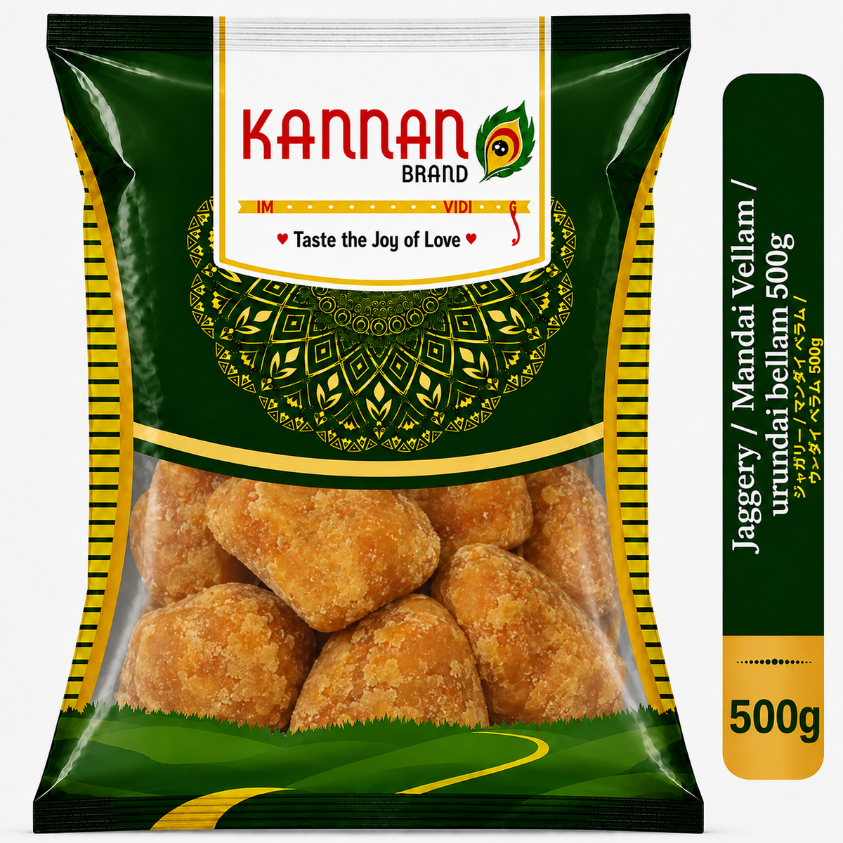 Jaggery/Mandai Vellam/Urundai Bellam 500g