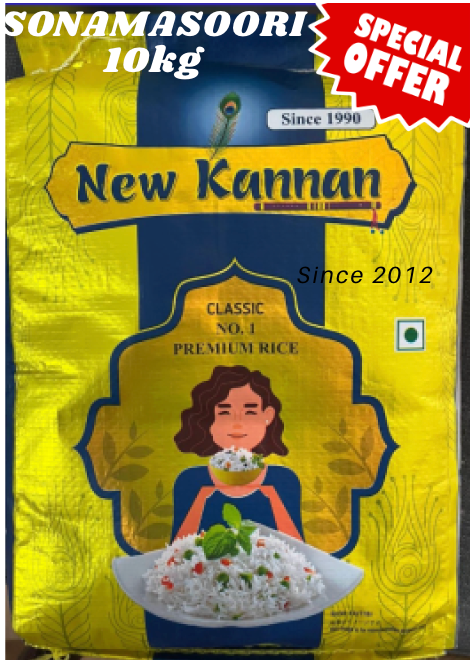 Sonamasoori (Kannan Brand) 10kg Value pack offer