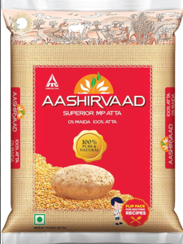 Aashirvaad Atta 1kg (India)(Price with tax)