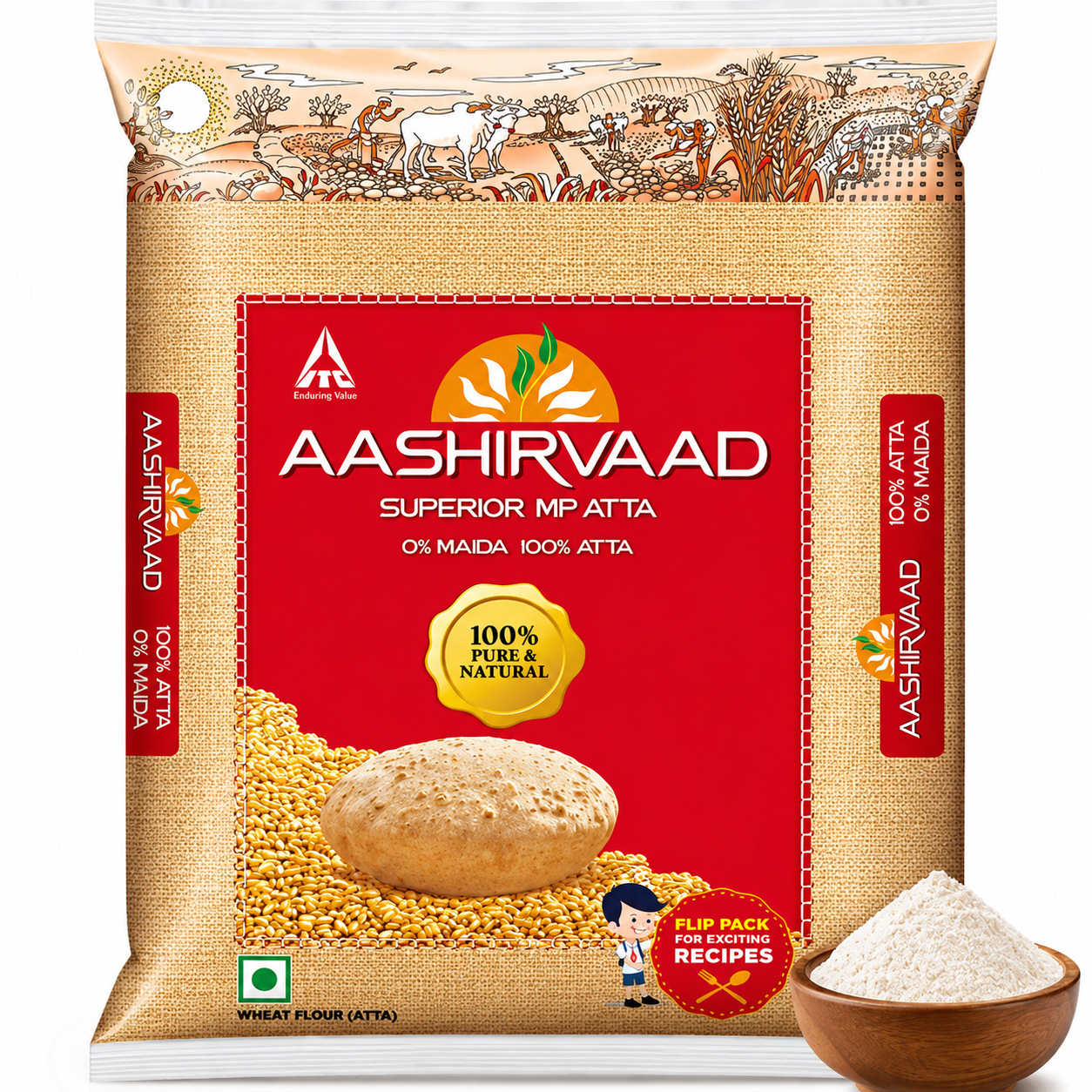 Aashirvaad Atta India 1 kg pack