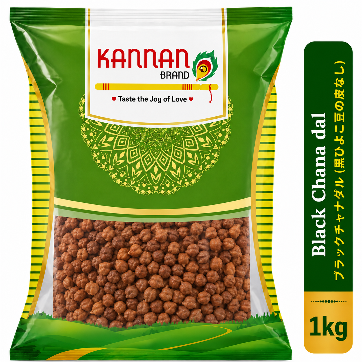 Black Chana dal 1kg-Kannan Brand
