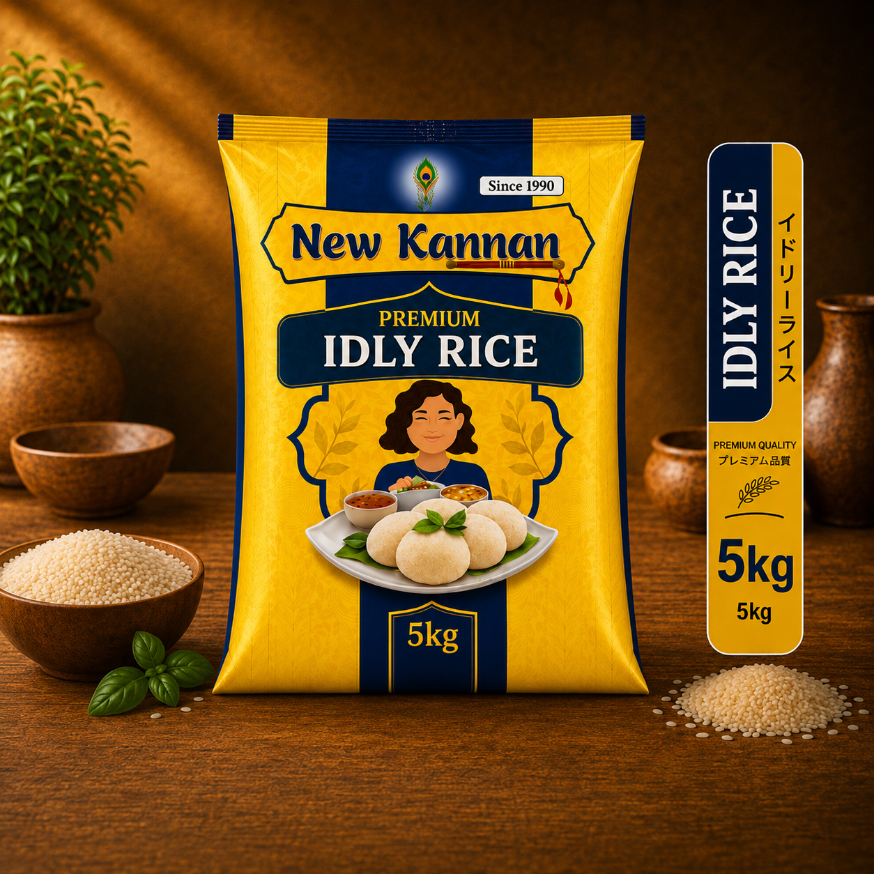 Idly Rice 5kg (Price with tax)-Kannan Brand