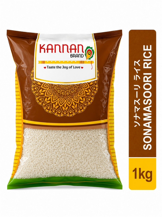 Sonamasoori Rice 1Kg-Kannan Brand
