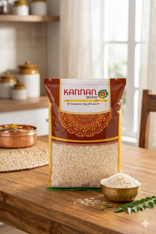 長粒バスマティライス（ビリヤニ用）Kannanブランド 1kg